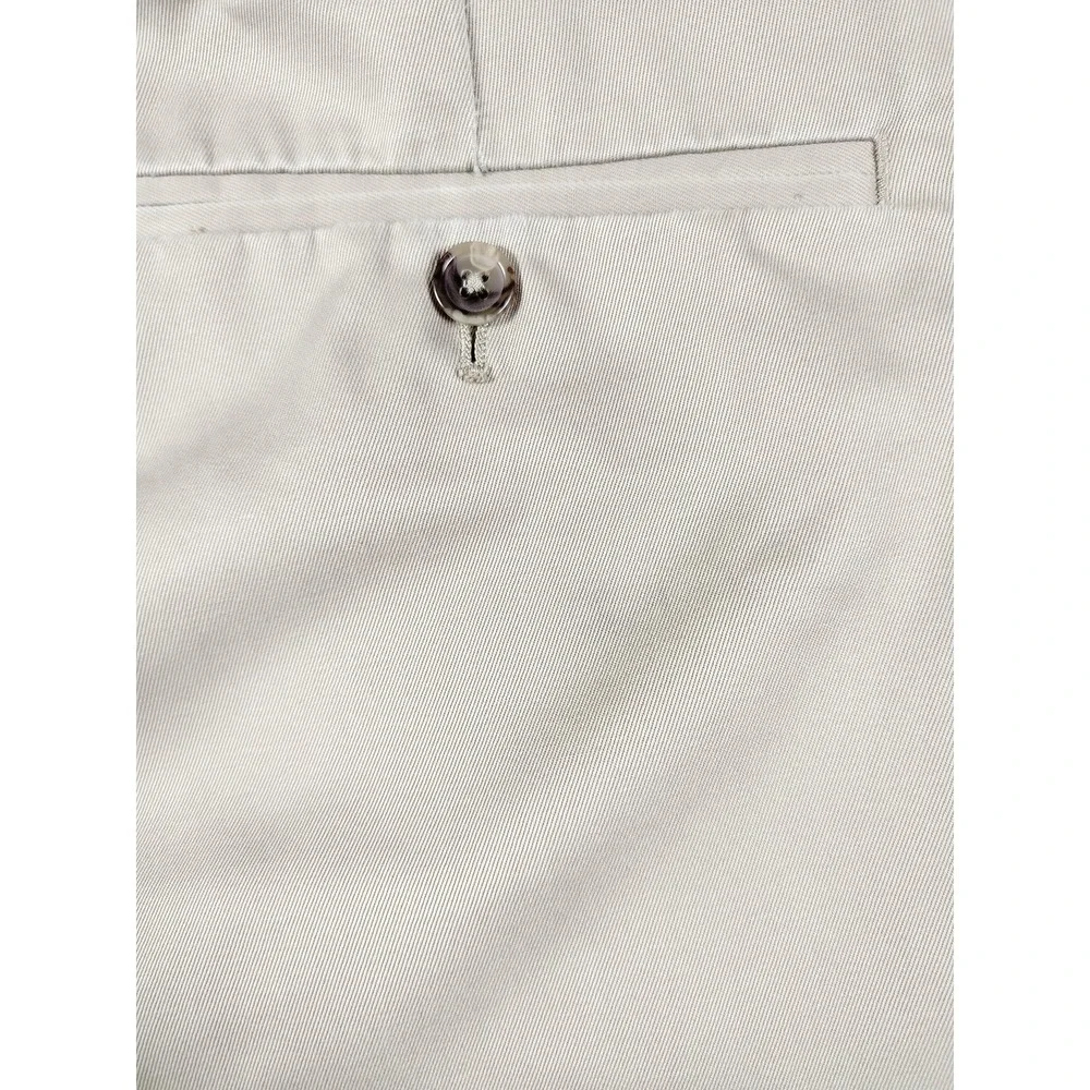 Lands' End Pants Mens 40 Beige Traditional Fit Chino Cotton Office Business‎